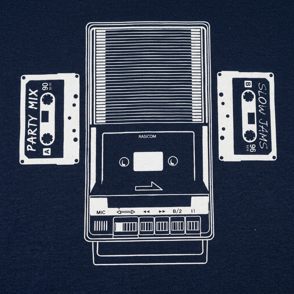 Cassette Recorder Classic with Party Mix and Slow Jams Tapes