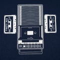 Cassette Recorder Classic with Party Mix and Slow Jams Tapes