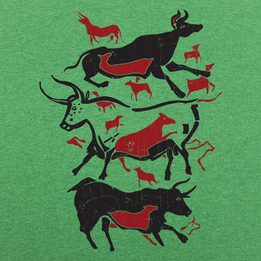 Cave Art Bulls Prehistoric Lascaux Cave Painting