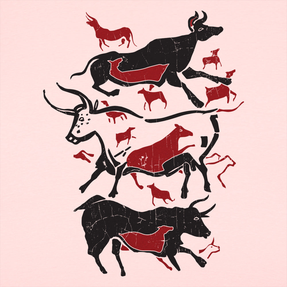 Cave Art Bulls Prehistoric Lascaux Cave Painting