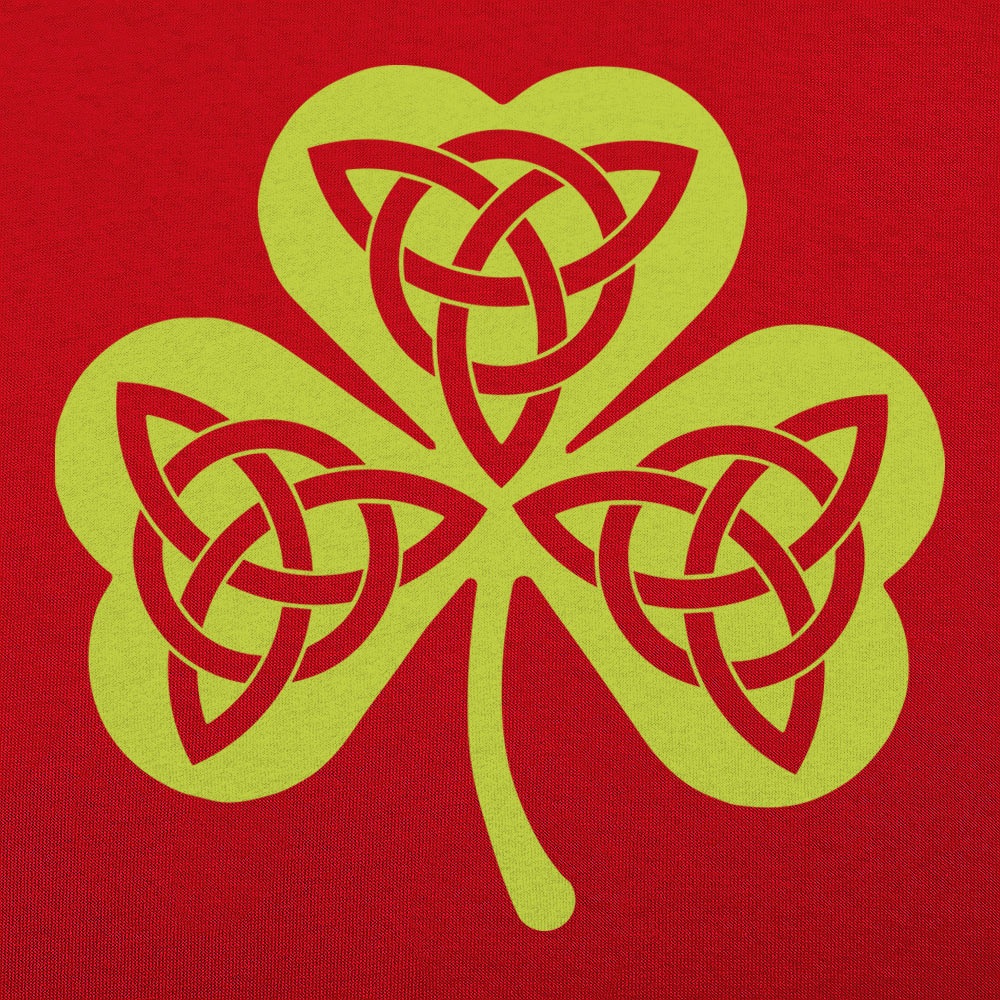 Celtic Shamrock with Trinity Knots Graphic