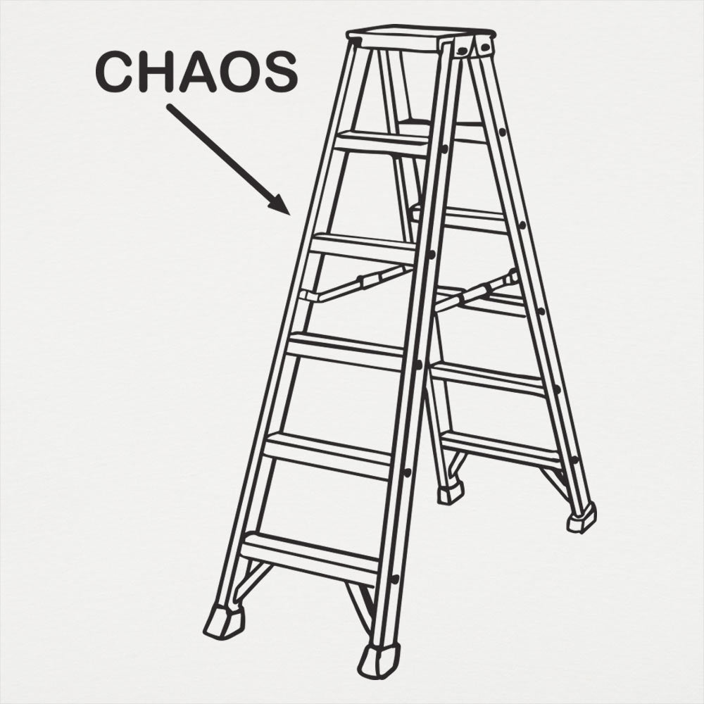 Chaos Ladder Fantasy Quote Illustration