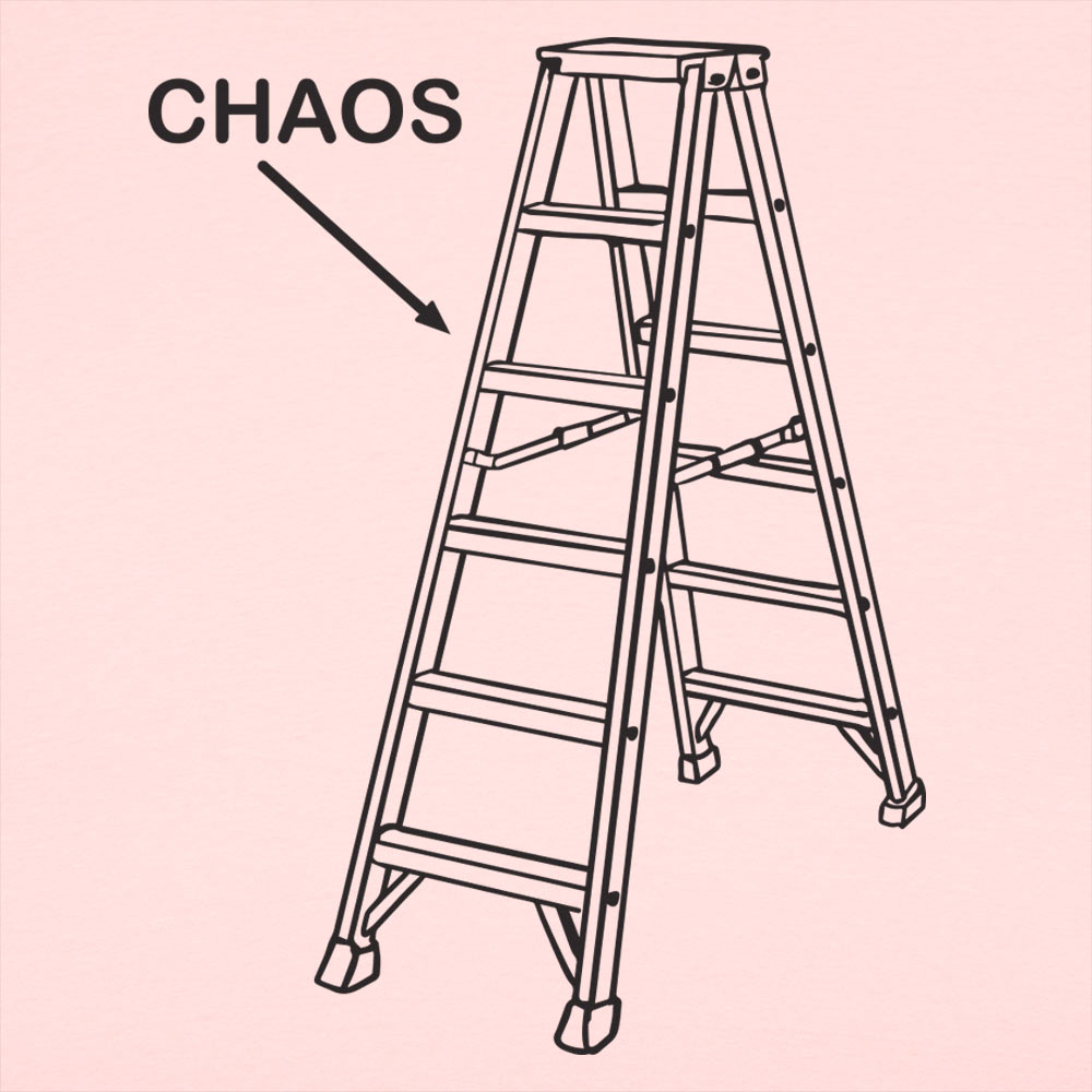Chaos Ladder Fantasy Quote Illustration