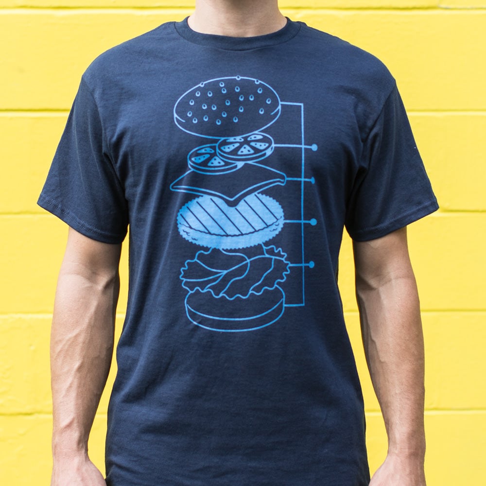 Cheeseburger Blueprint Exploded Diagram