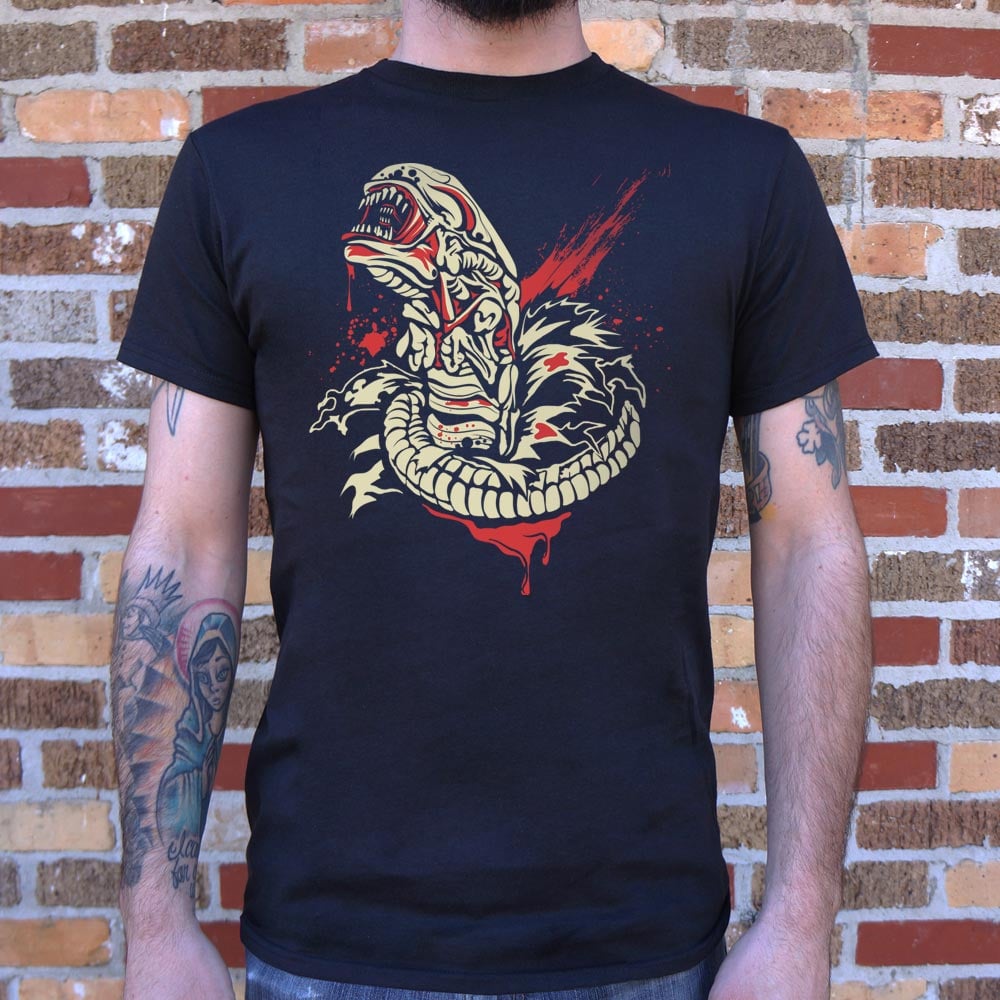 Chest Burstin' Alien Bloody Space Creature Bursting Out