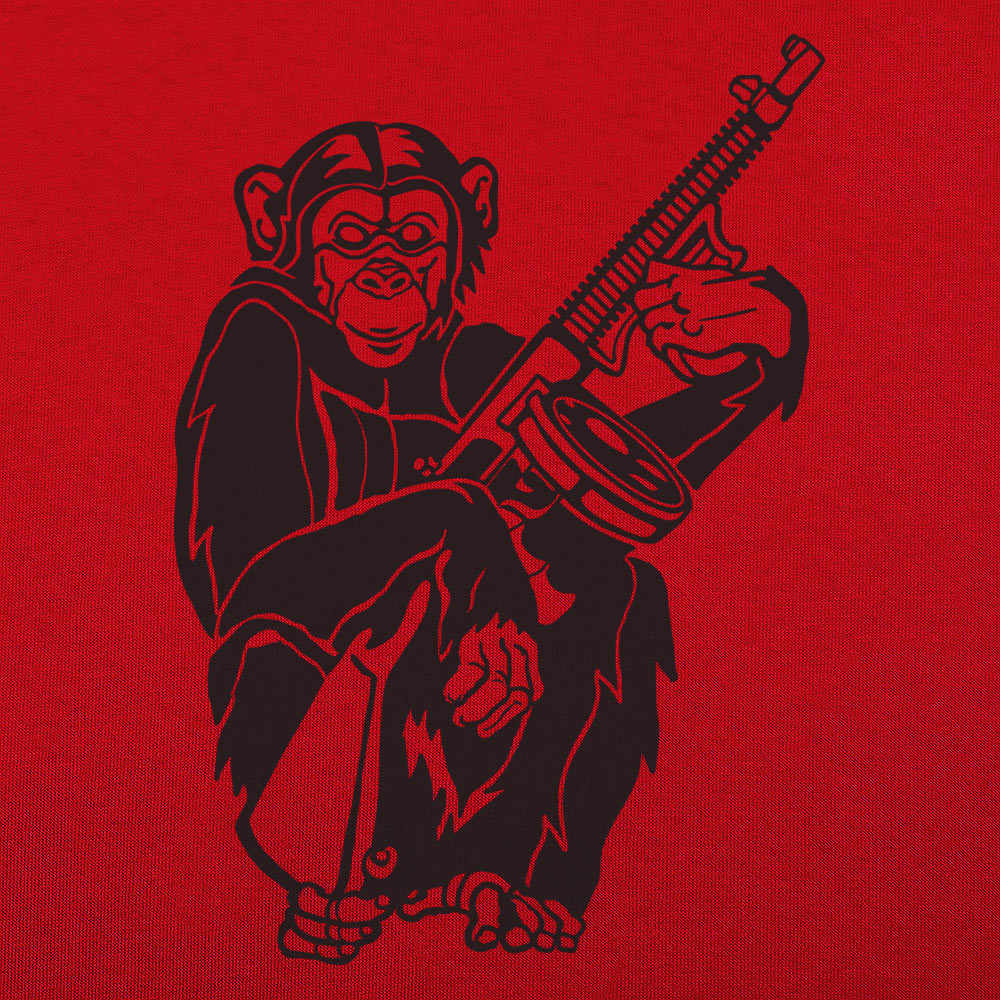 Chimp With A Gun Graphic