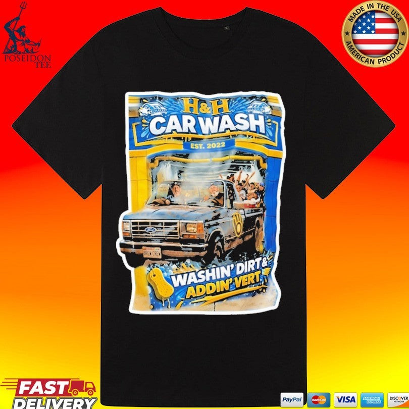 Chris Hook And Jim Henderson Hh Car Wash Washing Dirt And Addin Vert Milwaukee Brewers T-shirt