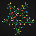 Christmas Pentagram Made of String Lights