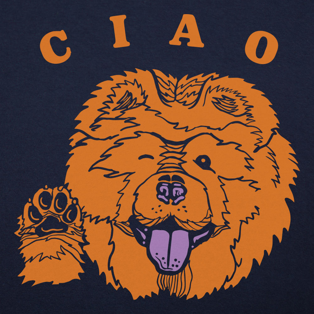 Ciao Chow Chow Dog Waving