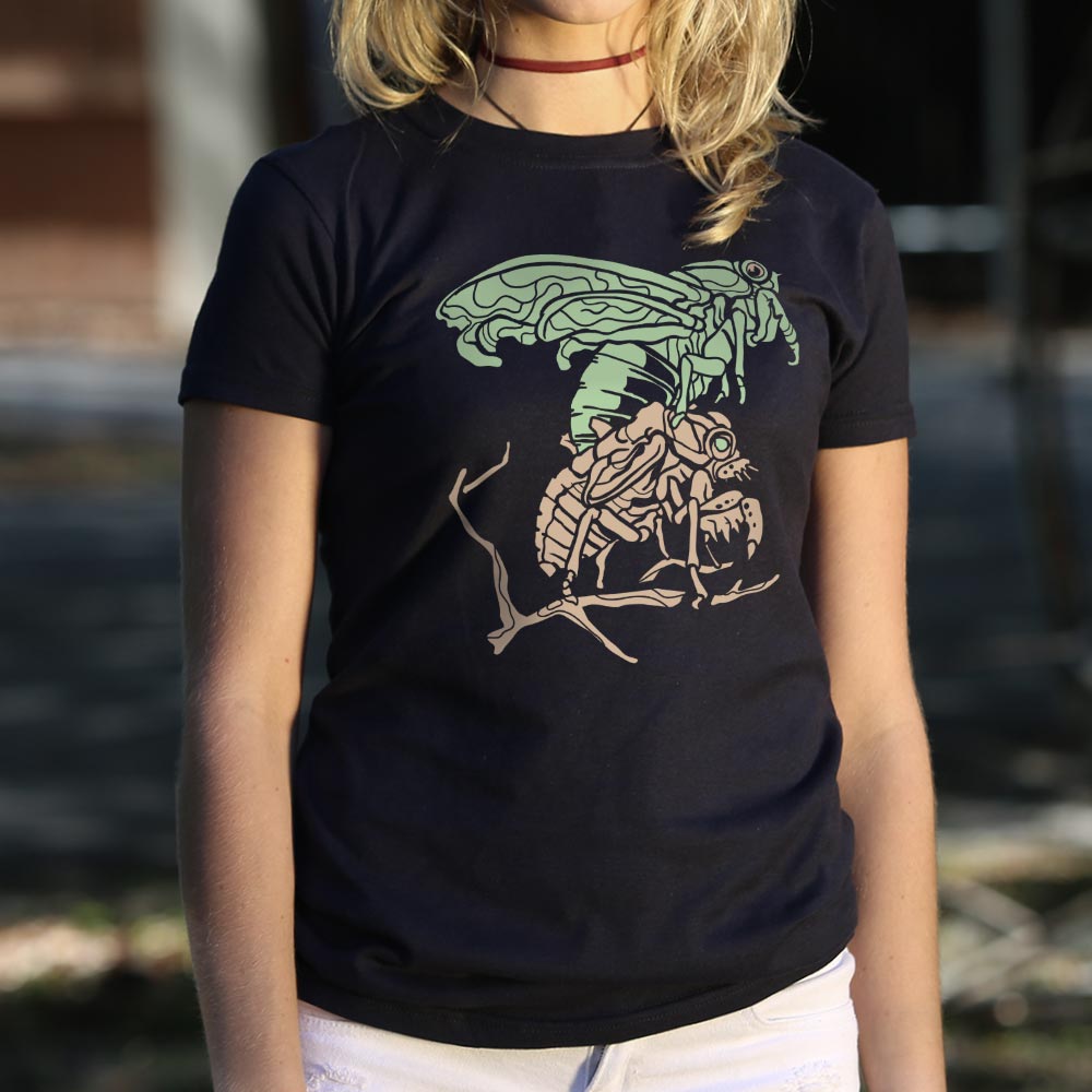 Cicada Molting Graphic
