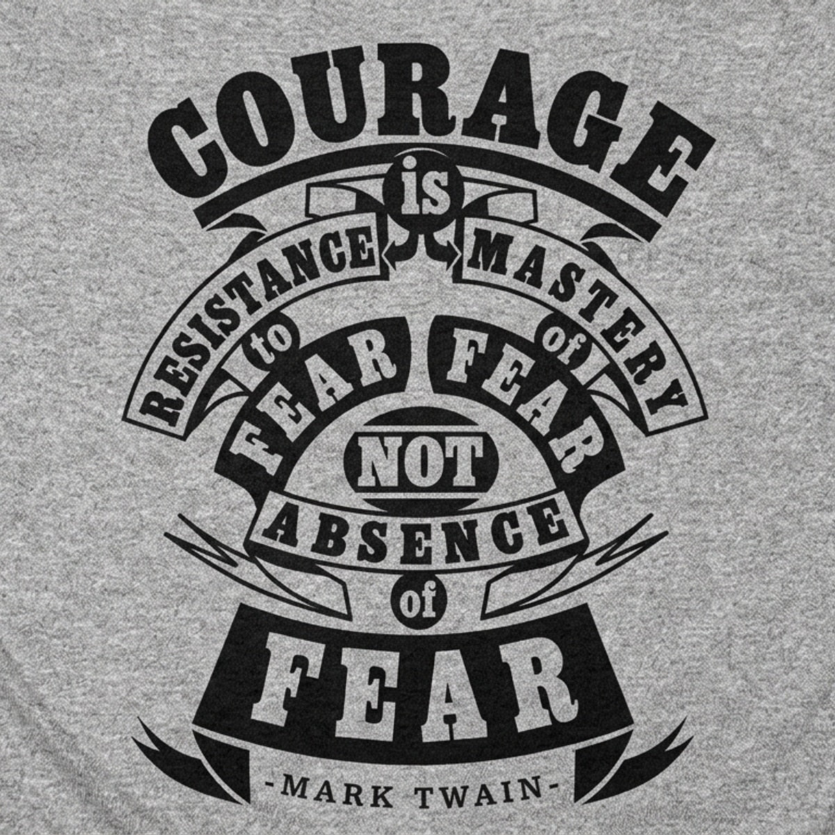Courage Is Resistance to Fear, Not Absence of Fear Mark Twain Quote