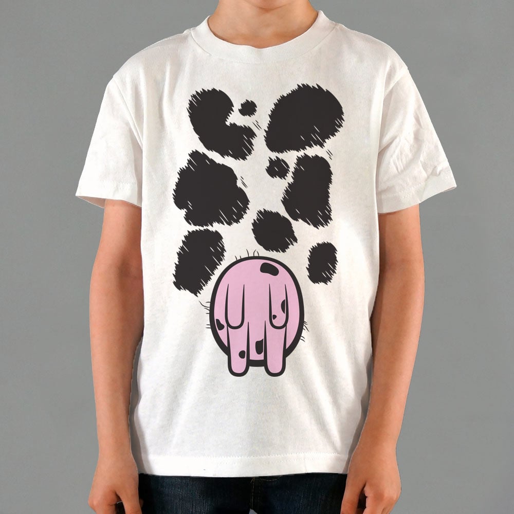 Cow Costume with Udder and Spots Print