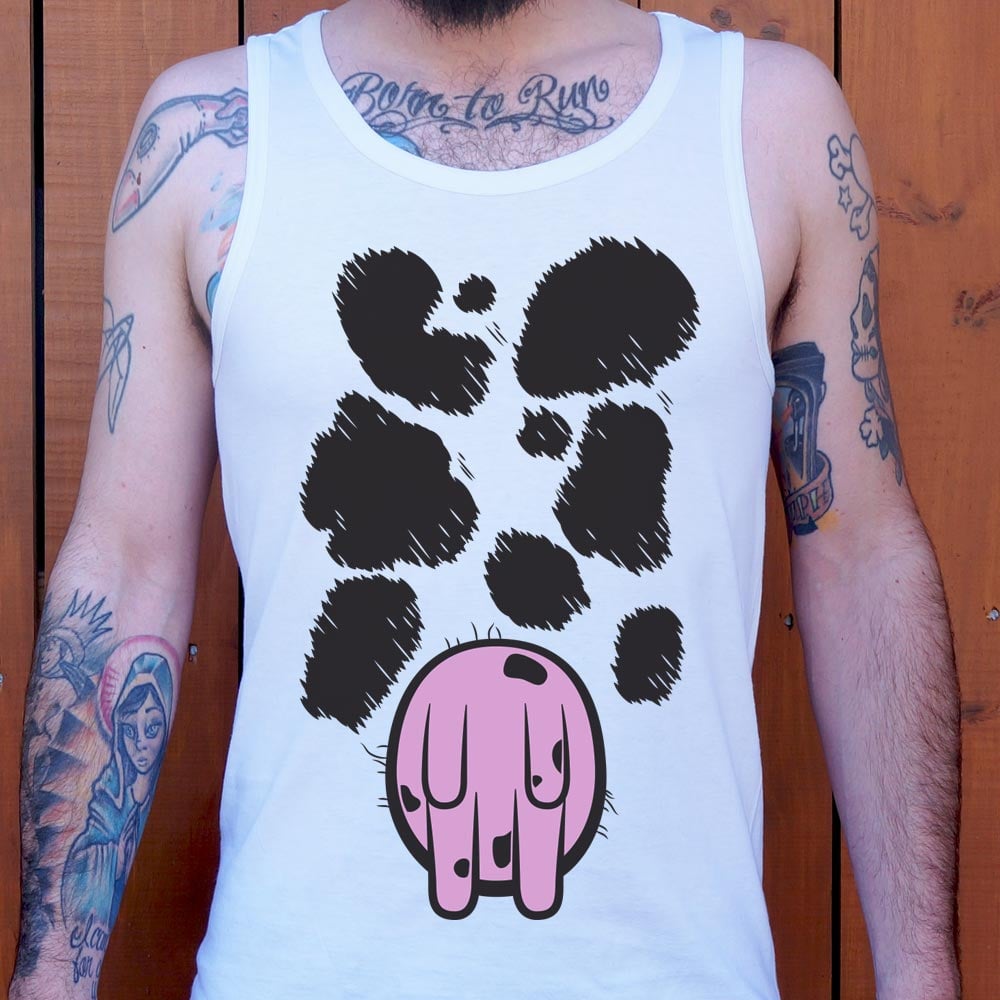 Cow Costume with Udder and Spots Print