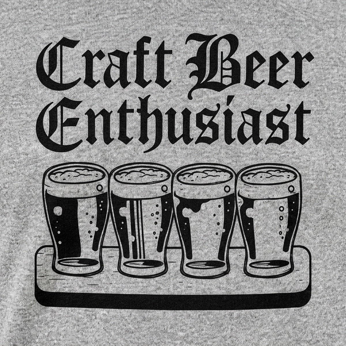 Craft Beer Enthusiast with Beer Flight
