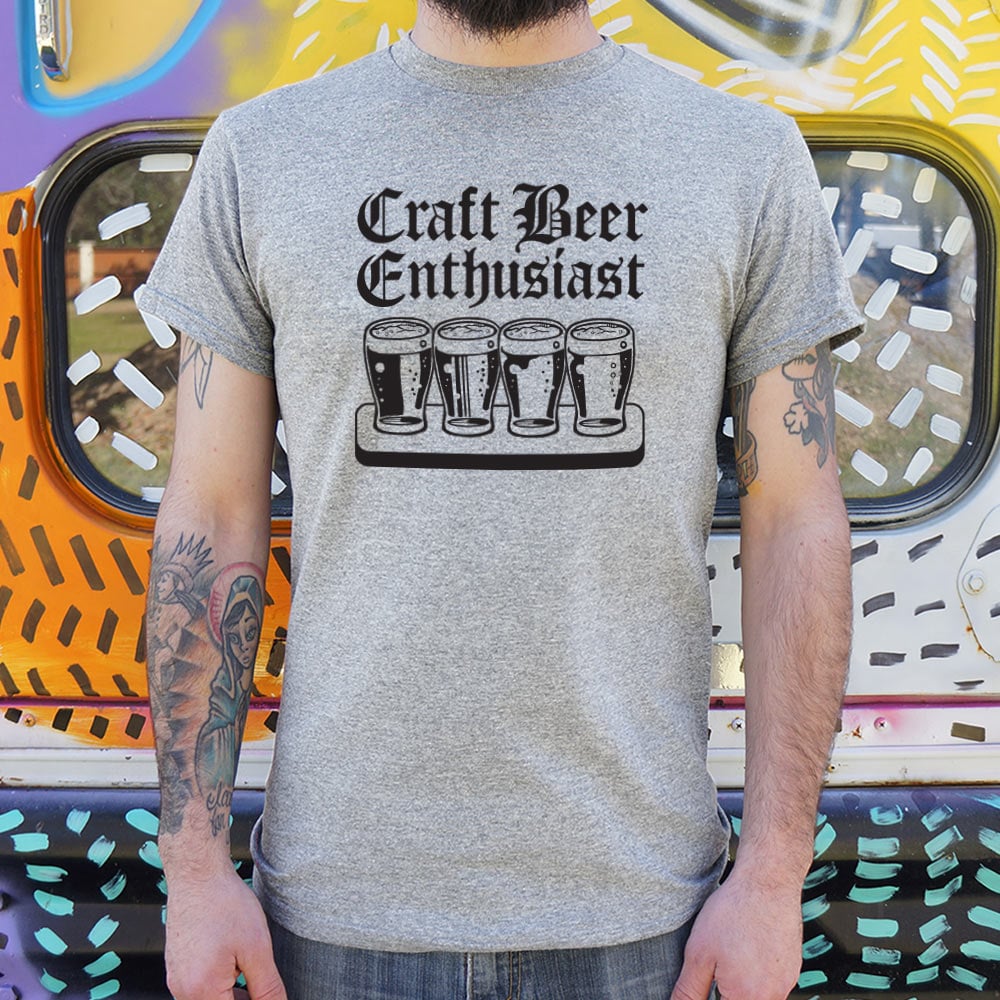 Craft Beer Enthusiast with Beer Flight