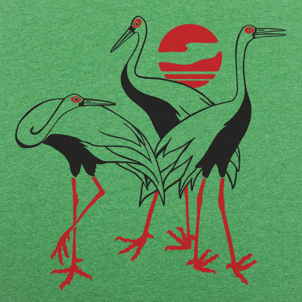 Japanese Cranes Graphic