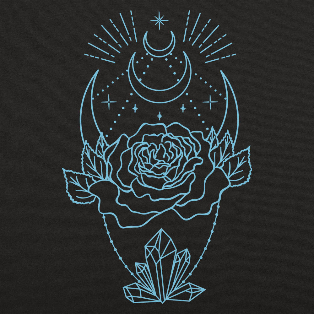 Crystal Rose Mystic Moon and Crystals Design