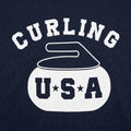 Curling USA Team Curling Stone Logo