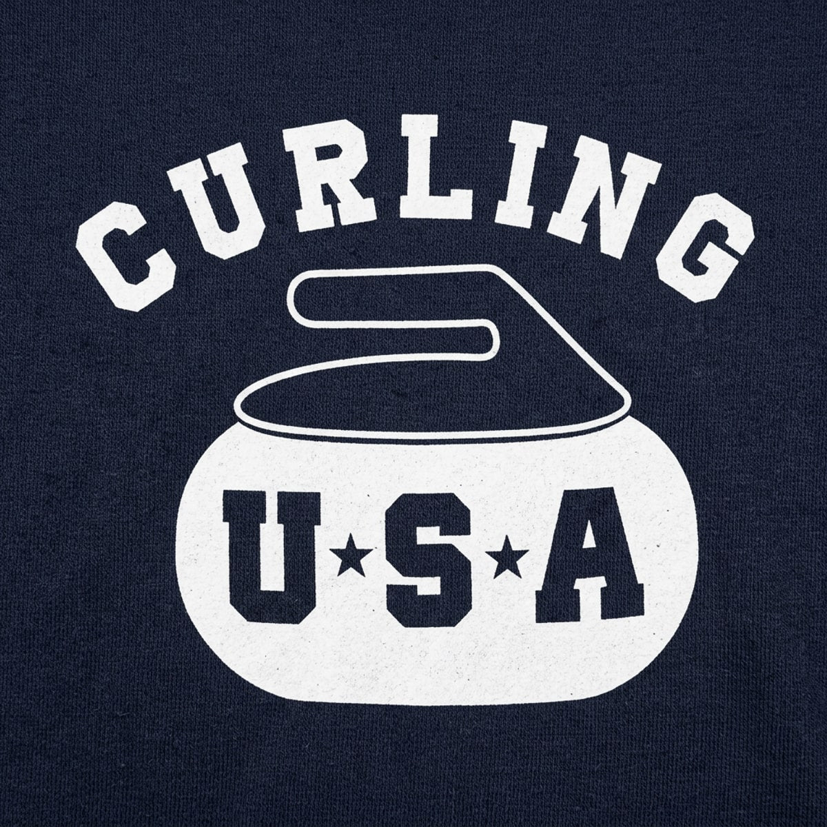 Curling USA Team Curling Stone Logo