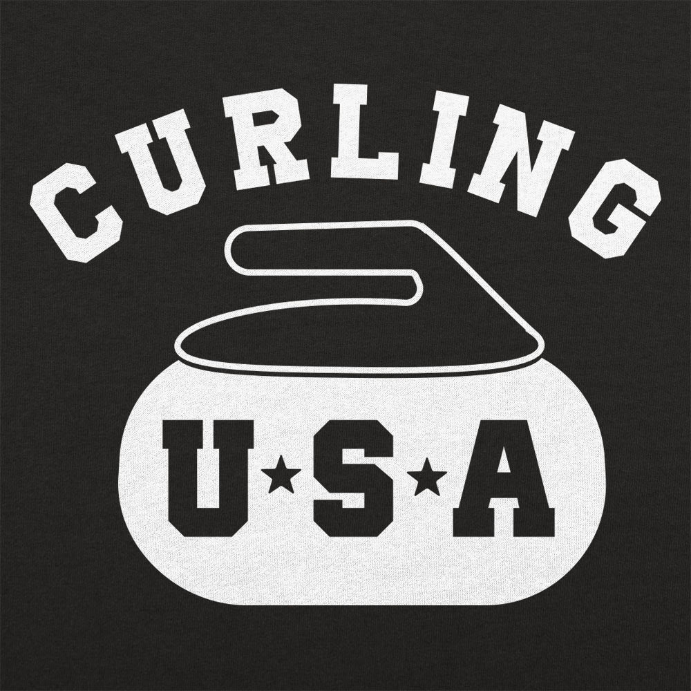 Curling USA Team Curling Stone Logo