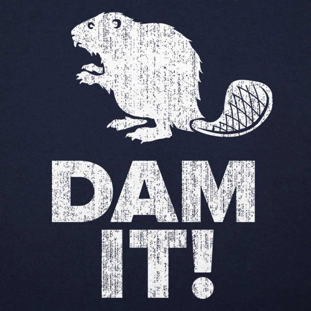 Dam It Beaver Angry Beaver Pun Design