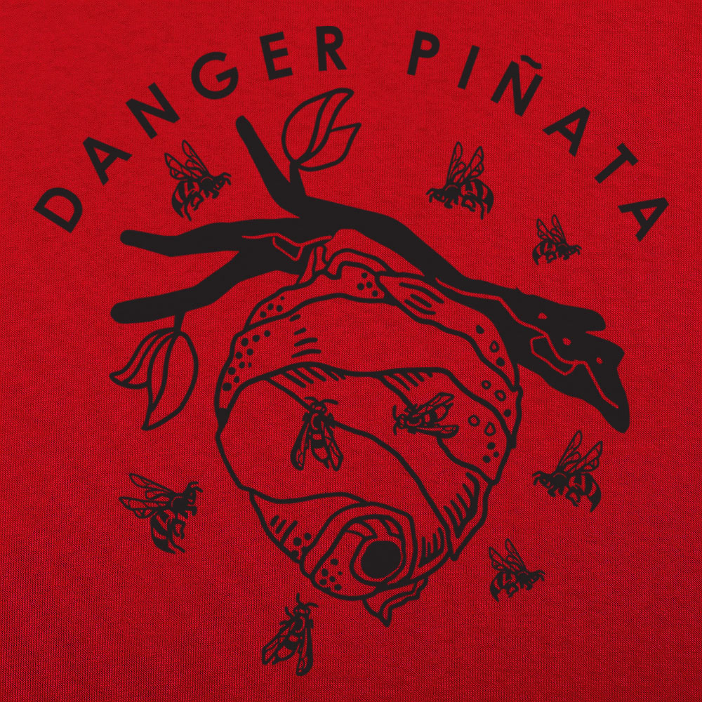 Danger Piñata Bee Hive on Tree Branch