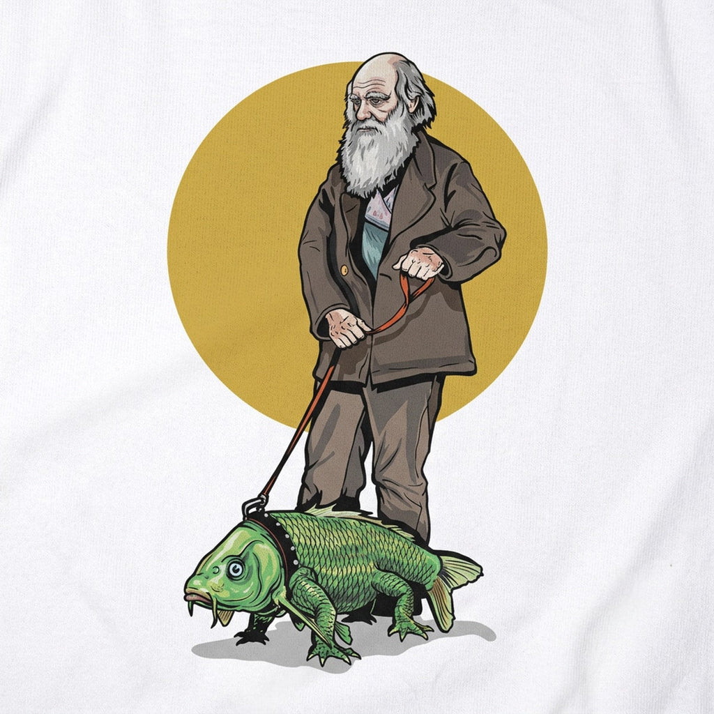 Darwin Walking a Fish Legged Evolution Creature
