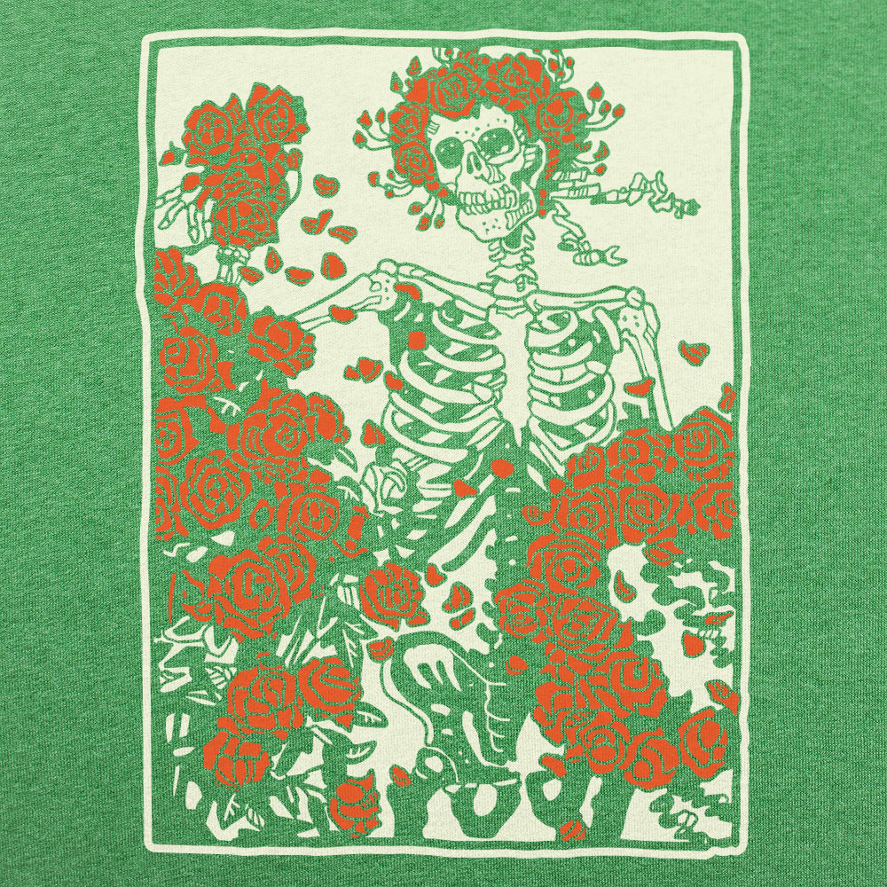 Dead and Roses Skeleton Retro Graphic
