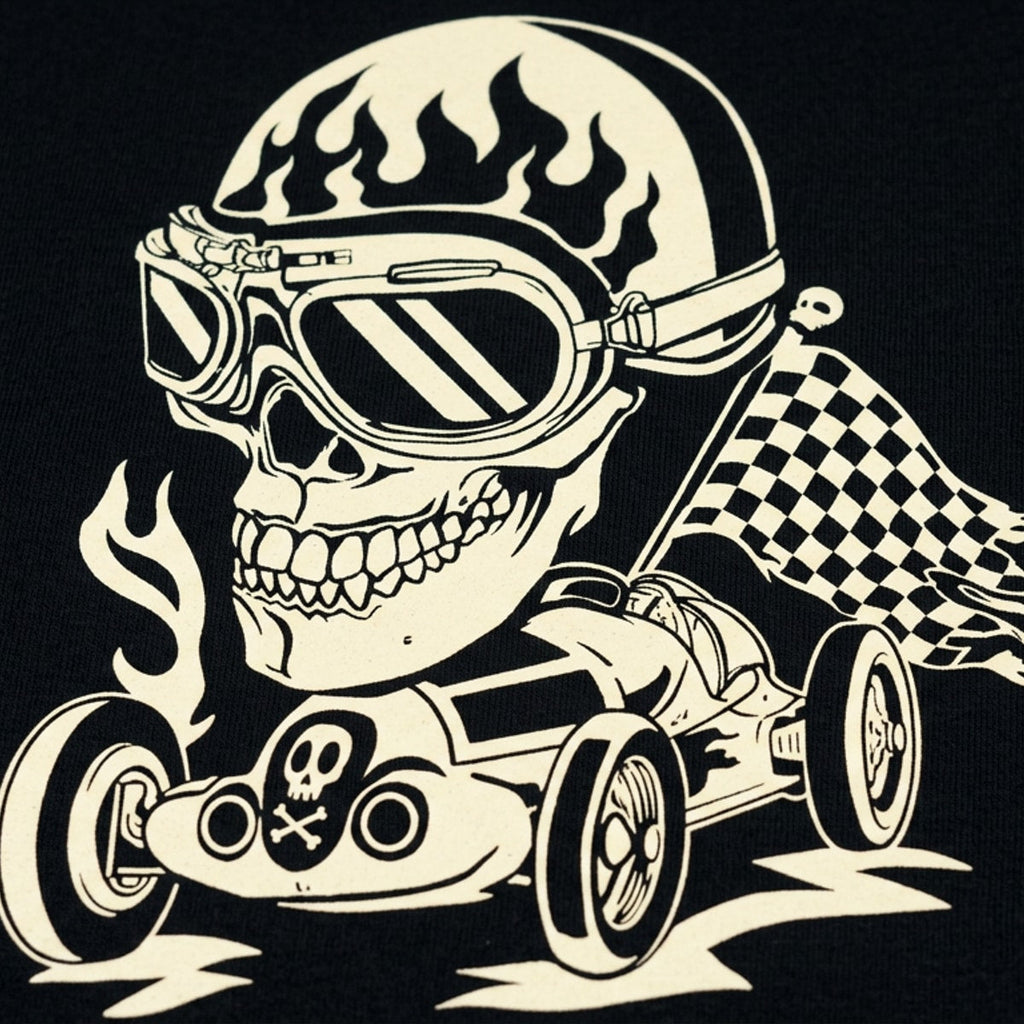 Death Race Skull Racer Graphic