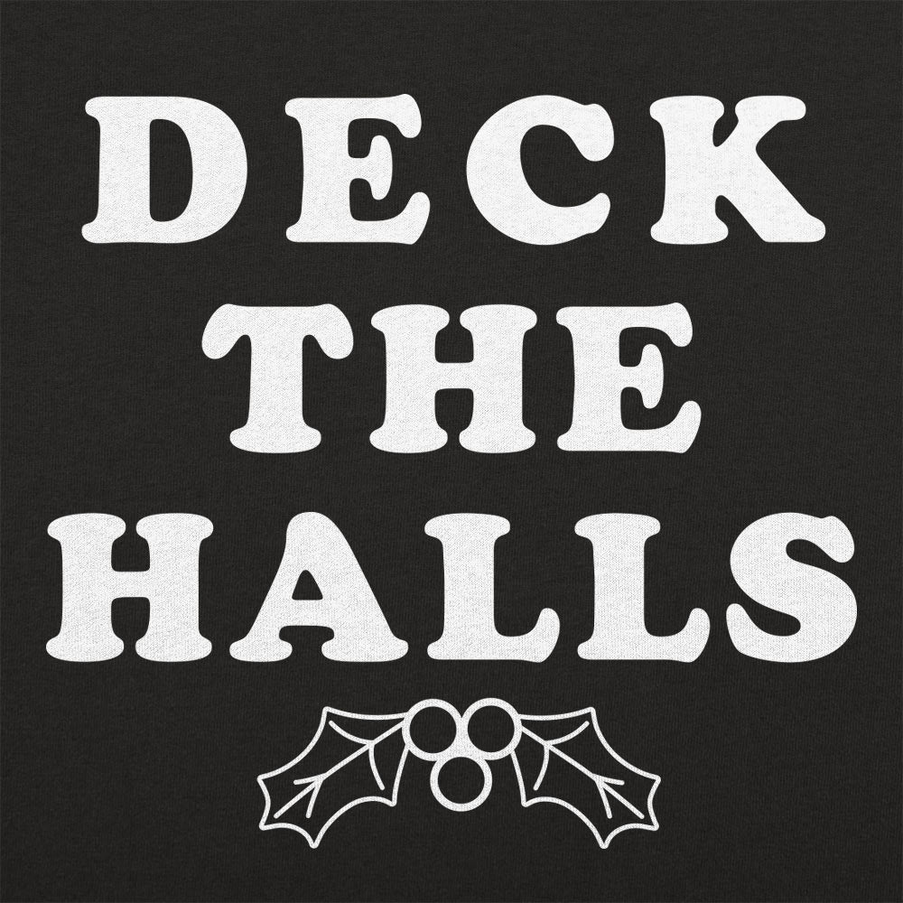 Deck The Halls Christmas Holly Graphic