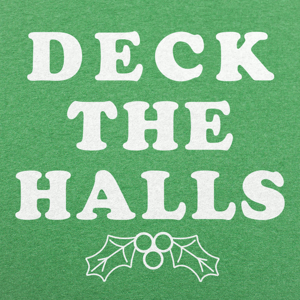 Deck The Halls Christmas Holly Graphic