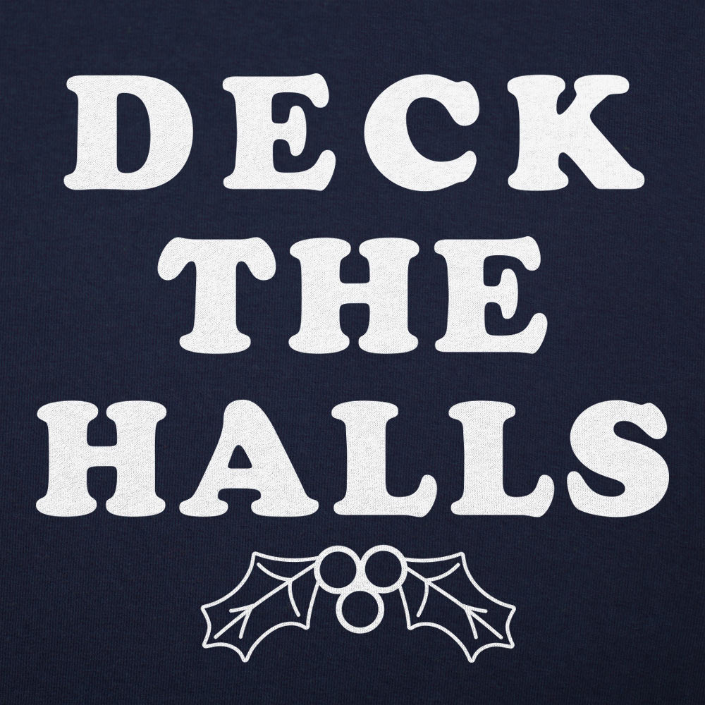 Deck The Halls Christmas Holly Graphic