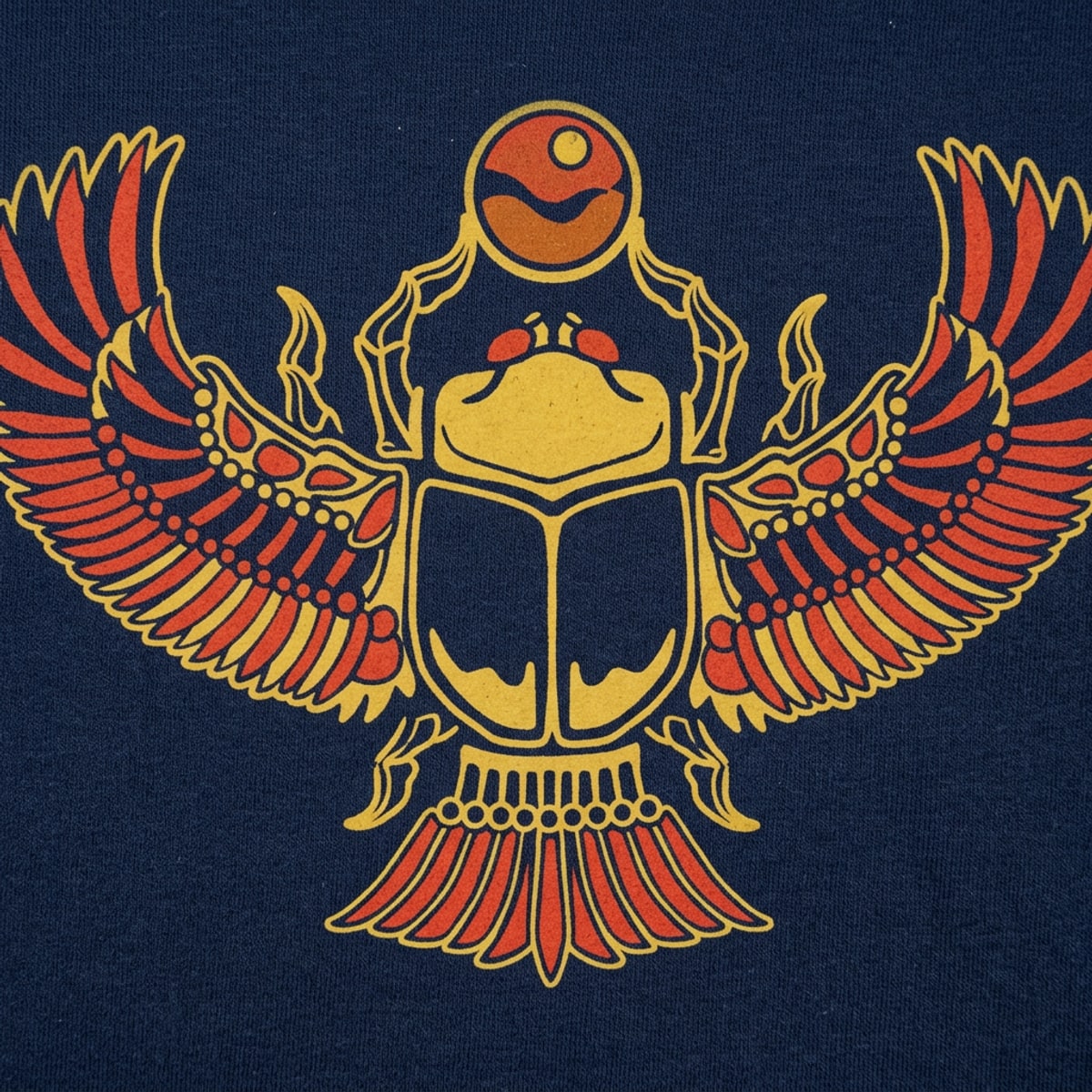 Desert Scarab Winged Egyptian Beetle Graphic