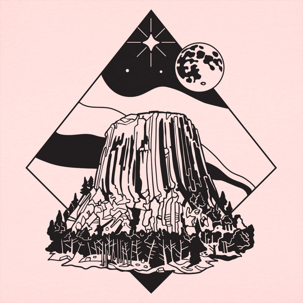 Devil's Tower Retro Graphic
