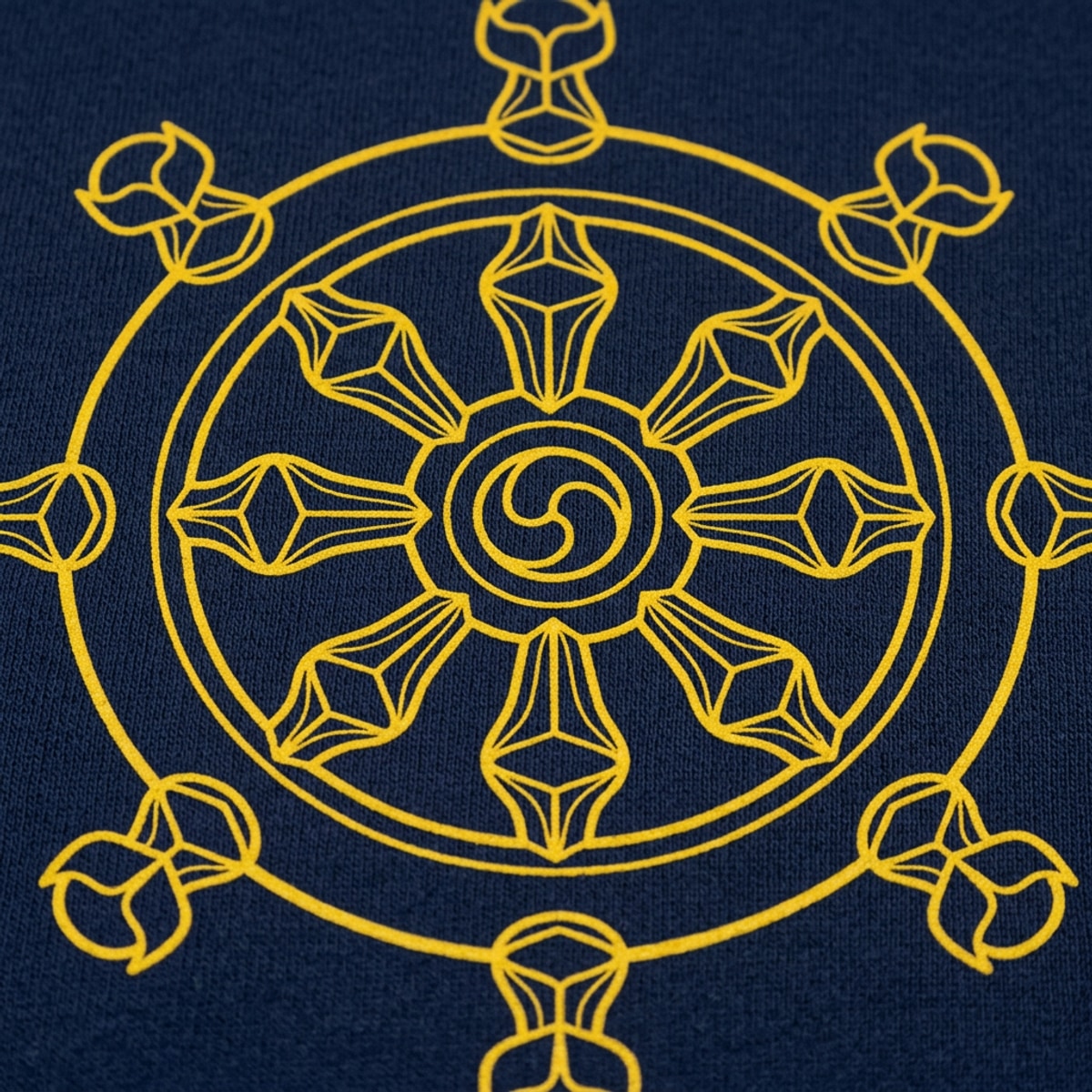 Dharma Wheel Eight Spoked Buddhist Symbol