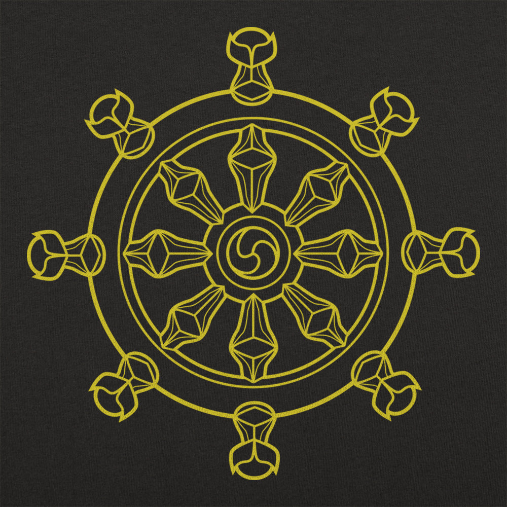 Dharma Wheel Eight Spoked Buddhist Symbol
