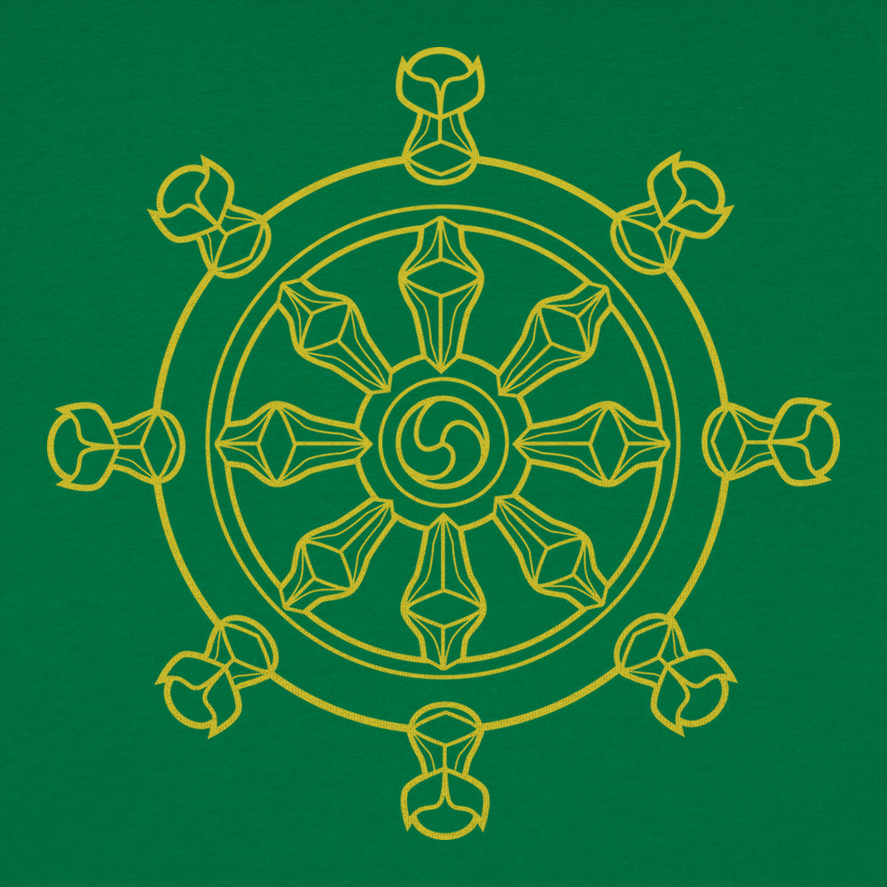 Dharma Wheel Eight Spoked Buddhist Symbol