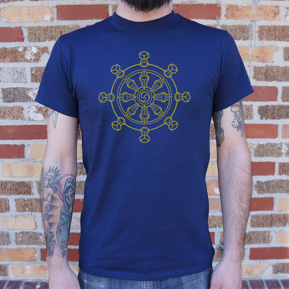 Dharma Wheel Eight Spoked Buddhist Symbol