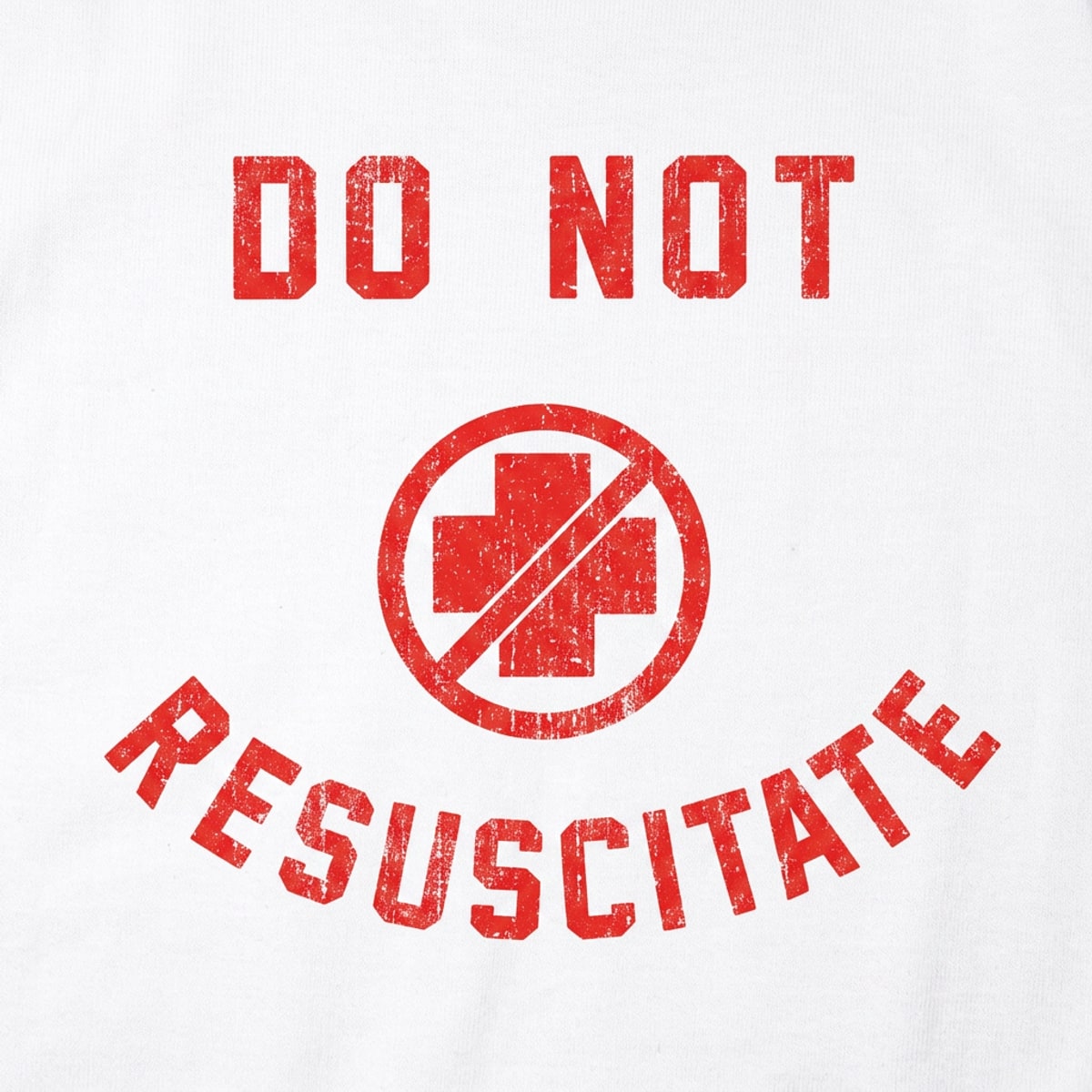 Do Not Resuscitate Medical Warning Symbol
