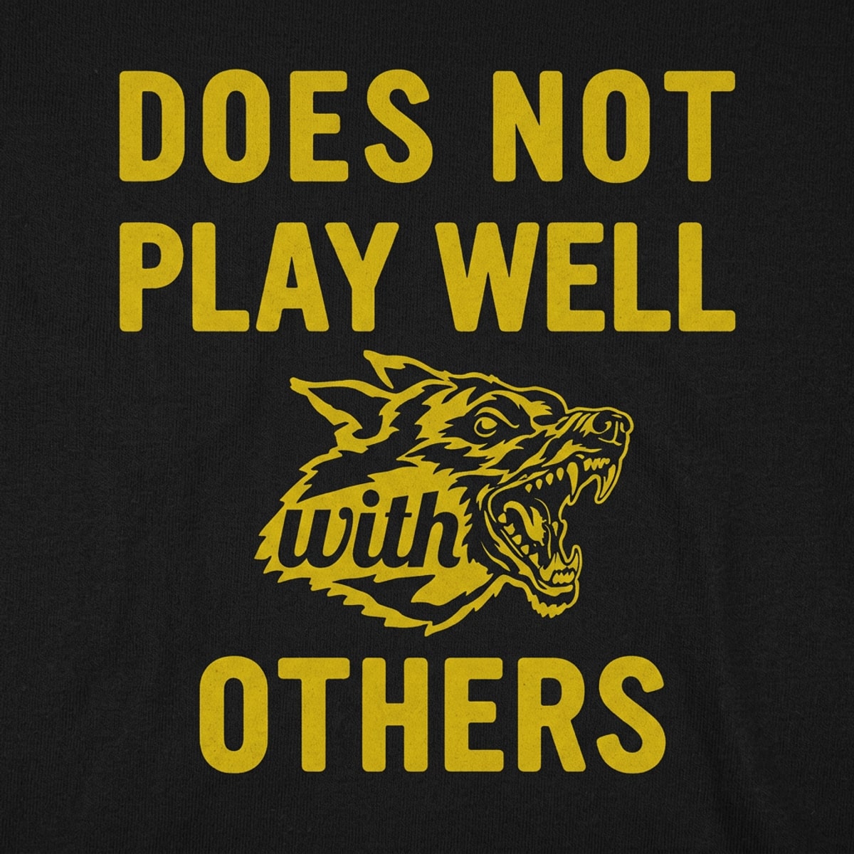 Does Not Play Well with Others Graphic