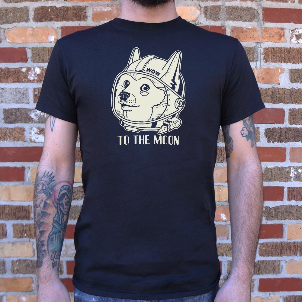 Doge to the Moon Shiba Inu Astronaut Dogecoin Meme