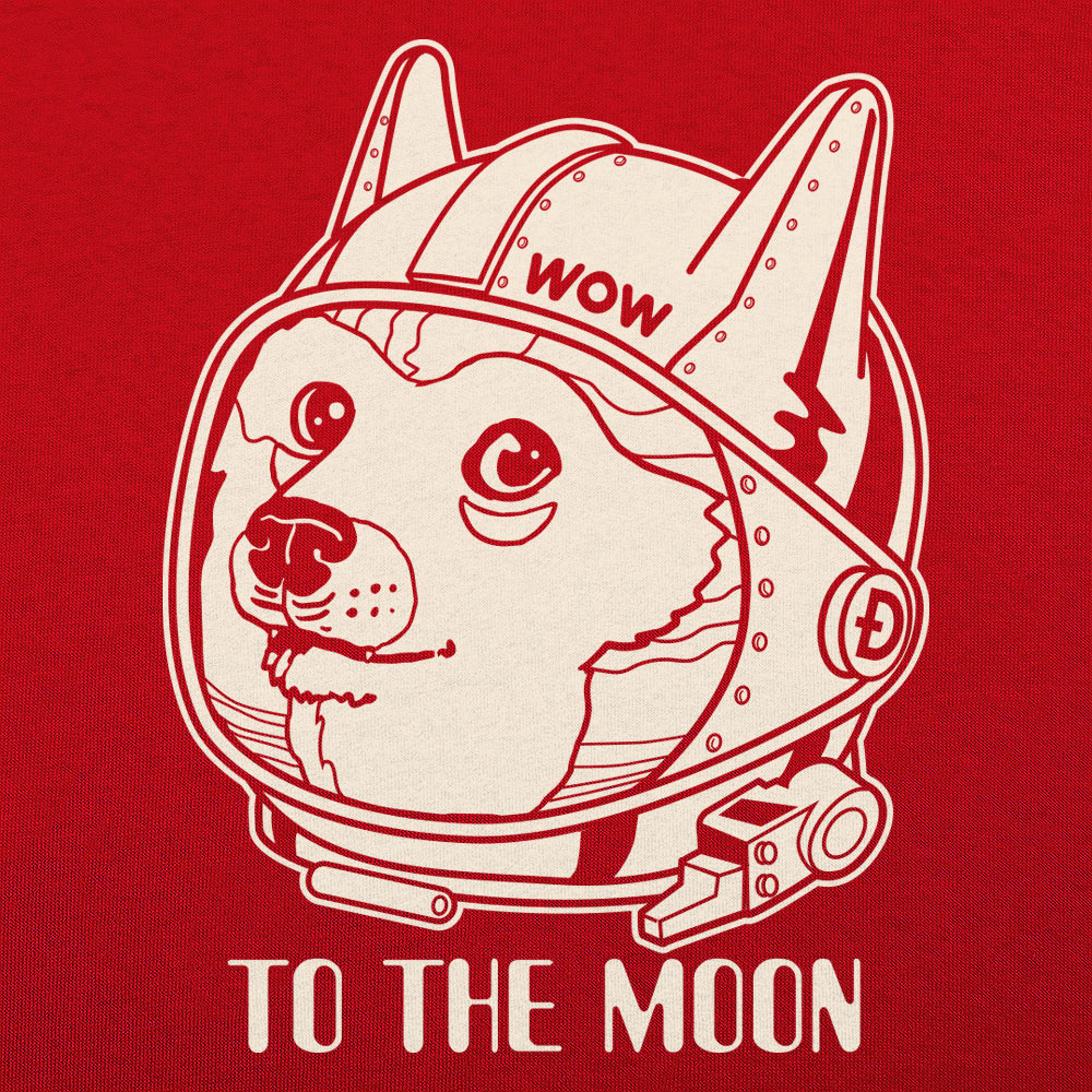 Doge to the Moon Shiba Inu Astronaut Dogecoin Meme