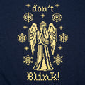 Don't Blink Needlepoint Creepy Christmas Angel Statue