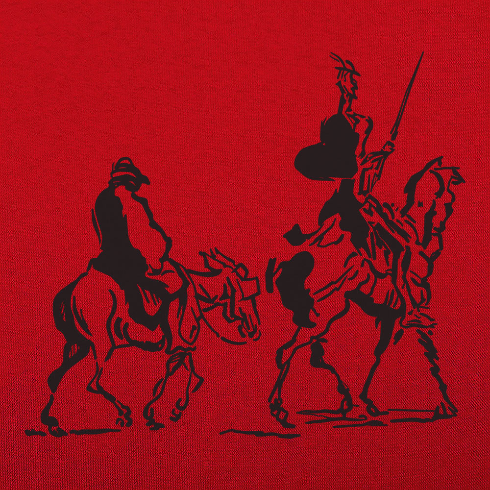Don Quixote and Sancho Panza on Horseback