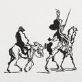 Don Quixote and Sancho Panza on Horseback