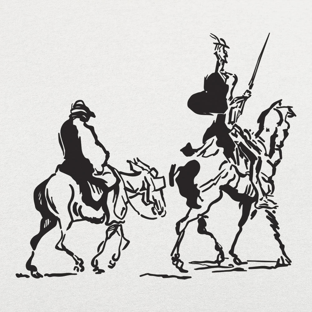 Don Quixote and Sancho Panza on Horseback