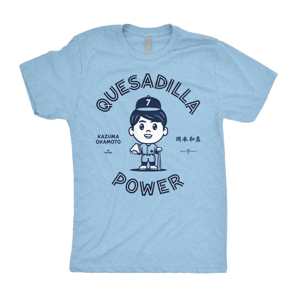 Blue Jays Kazuma Okamoto Quesadilla Power Shirt