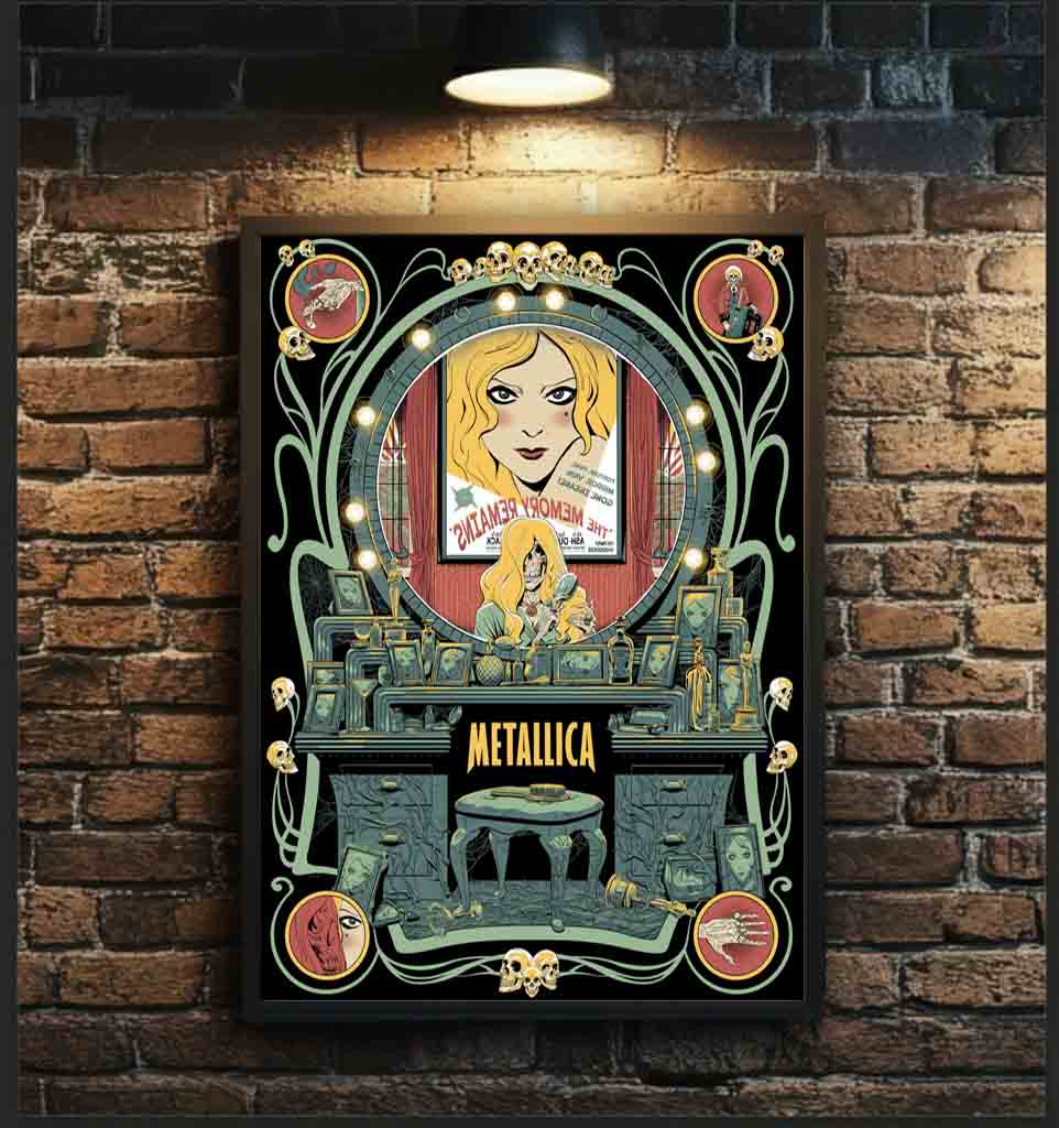 Metallica The Memory Remains (Reload) Poster by MK CSDY