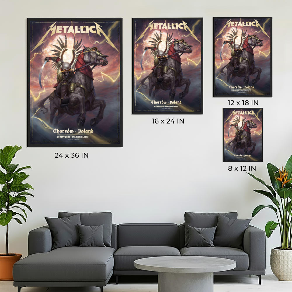 Metallica M72 Tour Chorzow Official Pop-Up Poster (May 19, 2026)