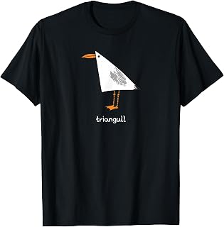 Triangull Triangle Seagull Bird Pun Geometric Wordplay Unisex T-shirt, Sweatshirt, Hoodie (1)